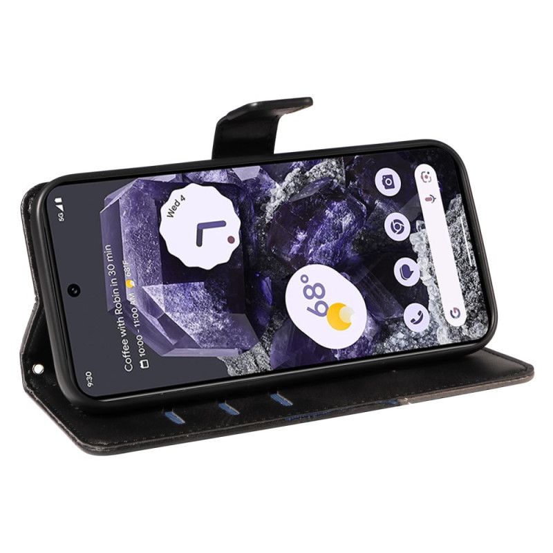 Etui Folio Google Pixel 9 Pro Dwukolorowy Trójkąt Z Paskiem