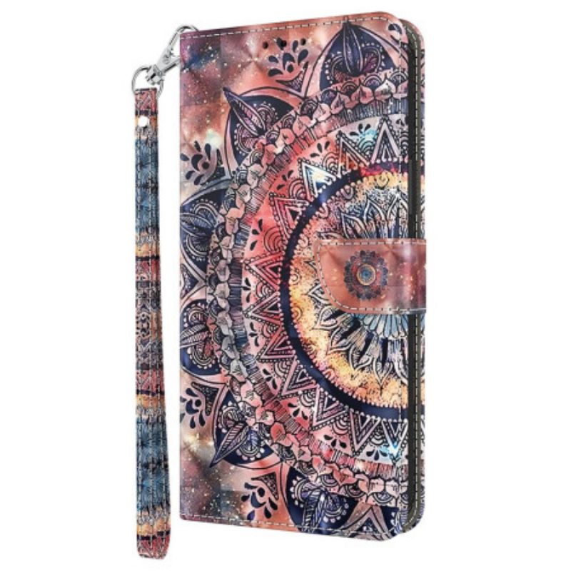 Etui Folio Google Pixel 9 Pro Kolorowa Mandala Z Paskiem Etui Ochronne