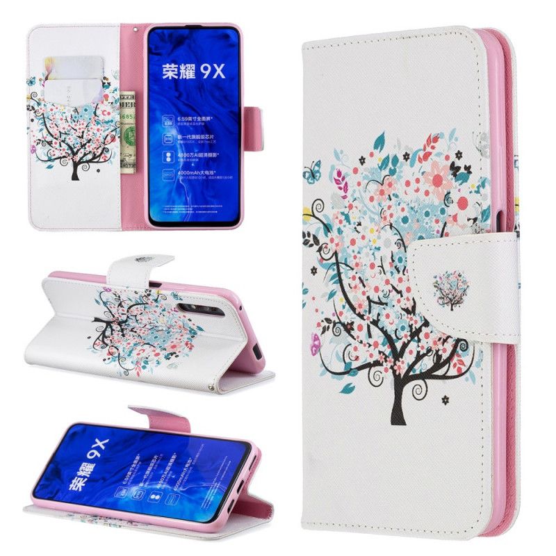 Etui Folio Honor 9X Pro Kwitnące Drzewo Etui Ochronne