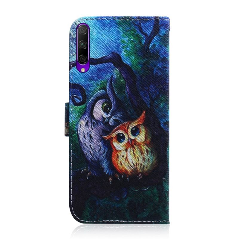 Etui Folio Honor 9X Pro Malowanie Sowy