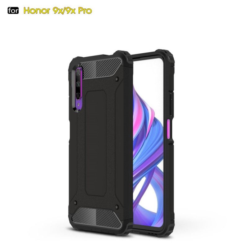 Etui Honor 9X Pro Czerwony Czarny Ocalały