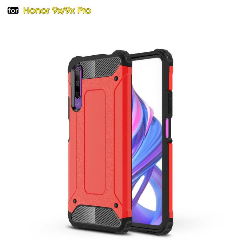 Etui Honor 9X Pro Czerwony Czarny Ocalały