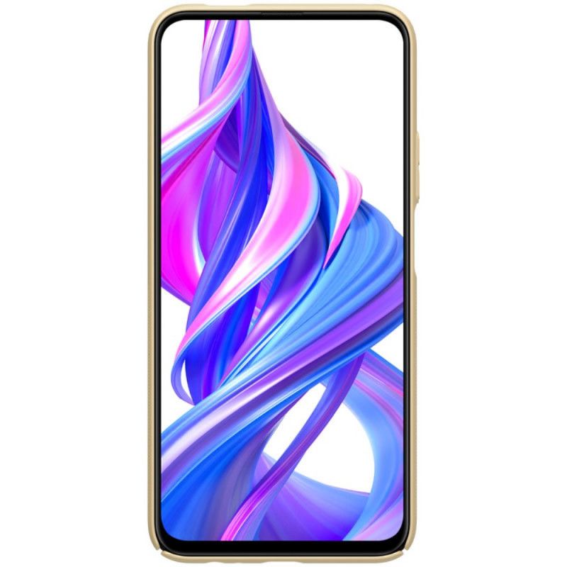 Etui Honor 9X Pro Złoty Czerwony Sztywny Matowy Nillkin Etui Ochronne