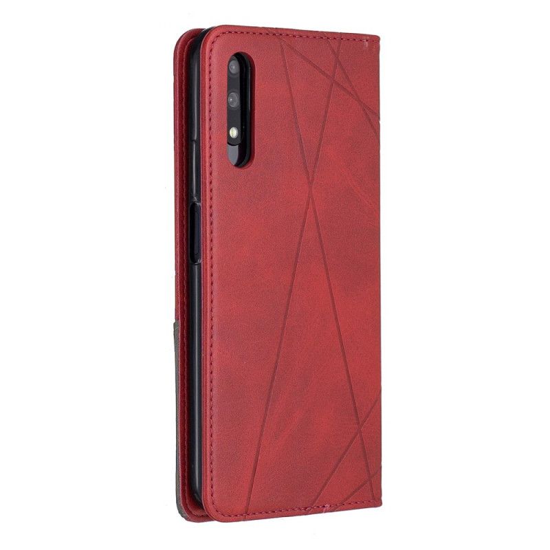 Flip Kotelot Honor 9X Pro Szary Czarny Etui na Telefon Maksymalny Styl Artysty