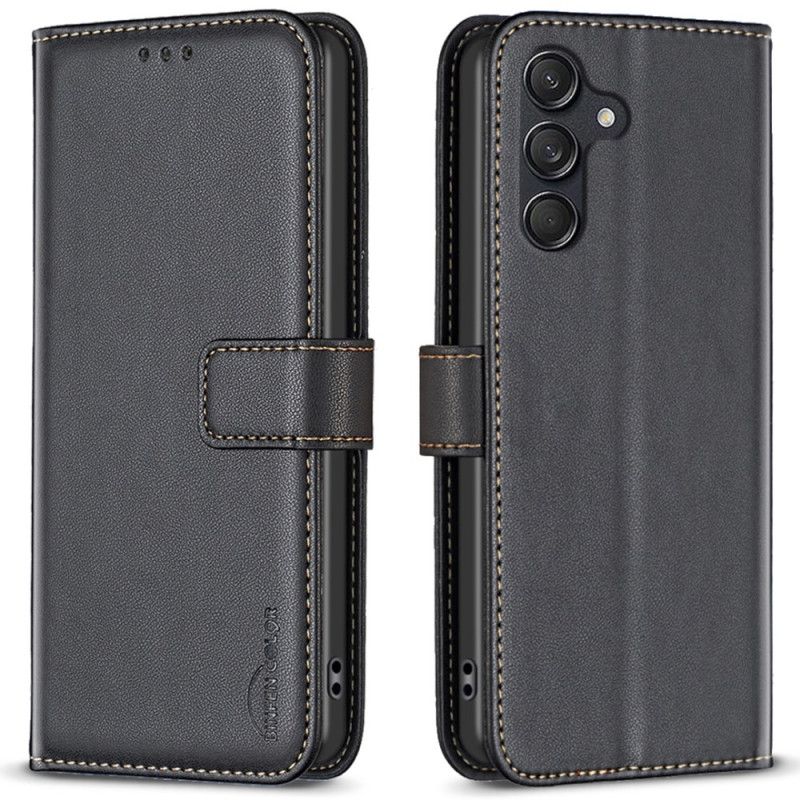 Etui Folio Samsung Galaxy M55 5g Sztuczna Skóra Binfen Kolor Etui Ochronne