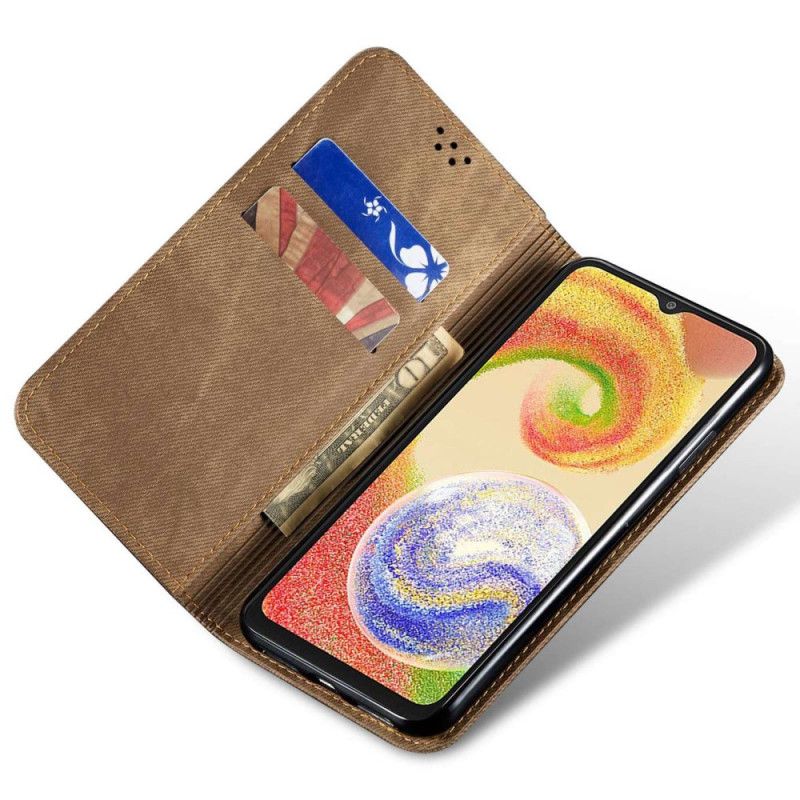 Flip Kotelot Samsung Galaxy M55 5g Etui Na Telefon Tkanina Dżinsowa