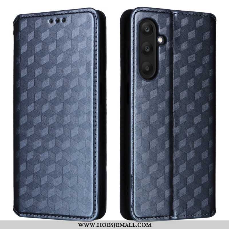 Flip Kotelot Samsung Galaxy M55 5g Wzór Rombu Etui Ochronne