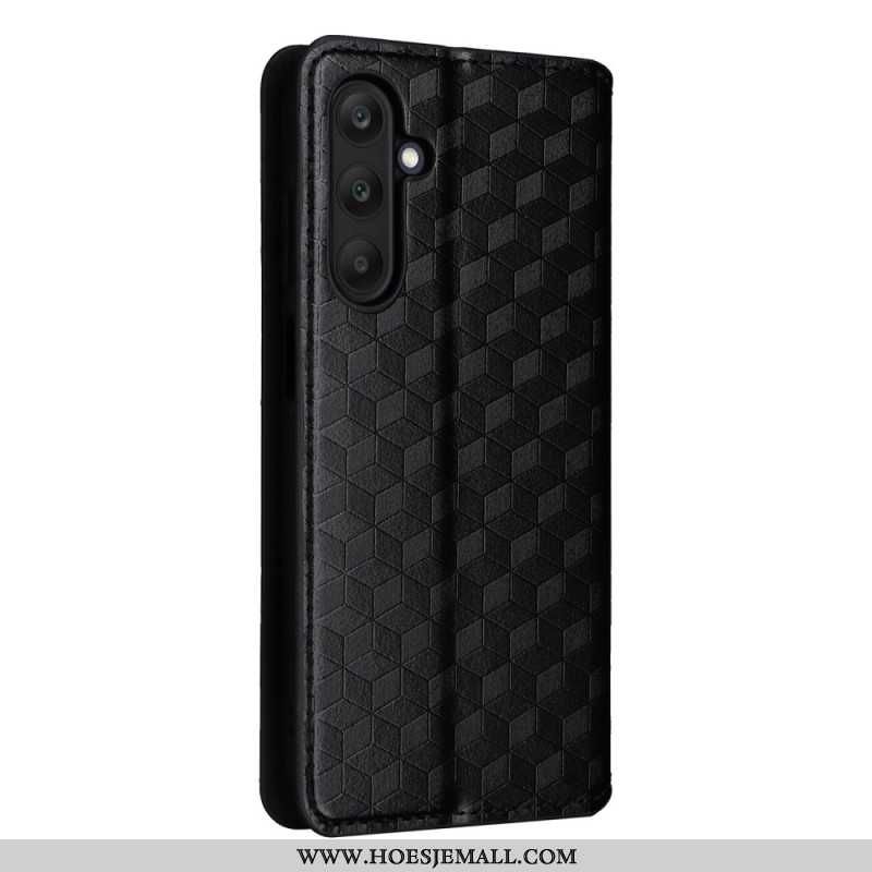 Flip Kotelot Samsung Galaxy M55 5g Wzór Rombu Etui Ochronne