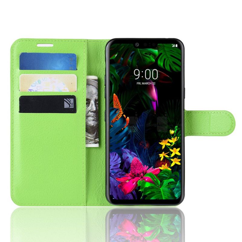 Etui Folio ThinQ LG G8 ThinQ Jasnofioletowy Czarny Klasyczny