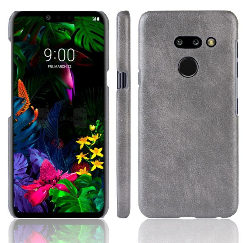 Etui ThinQ LG G8 ThinQ Czerwony Czarny Efekt Skóry Liczi