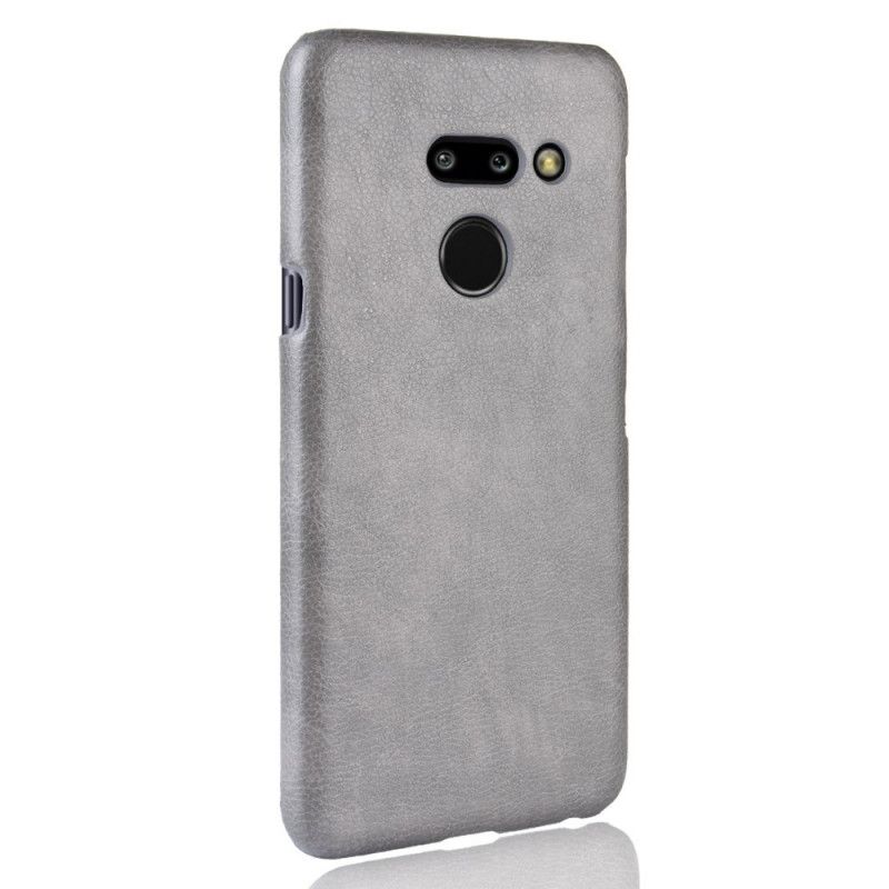 Etui ThinQ LG G8 ThinQ Czerwony Czarny Efekt Skóry Liczi