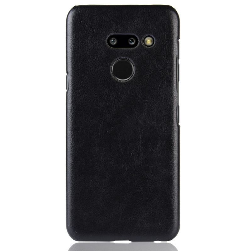 Etui ThinQ LG G8 ThinQ Czerwony Czarny Efekt Skóry Liczi