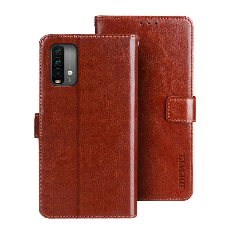 Etui Folio Xiaomi Redmi 9t Idewei Z Imitacji Skóry Etui Ochronne