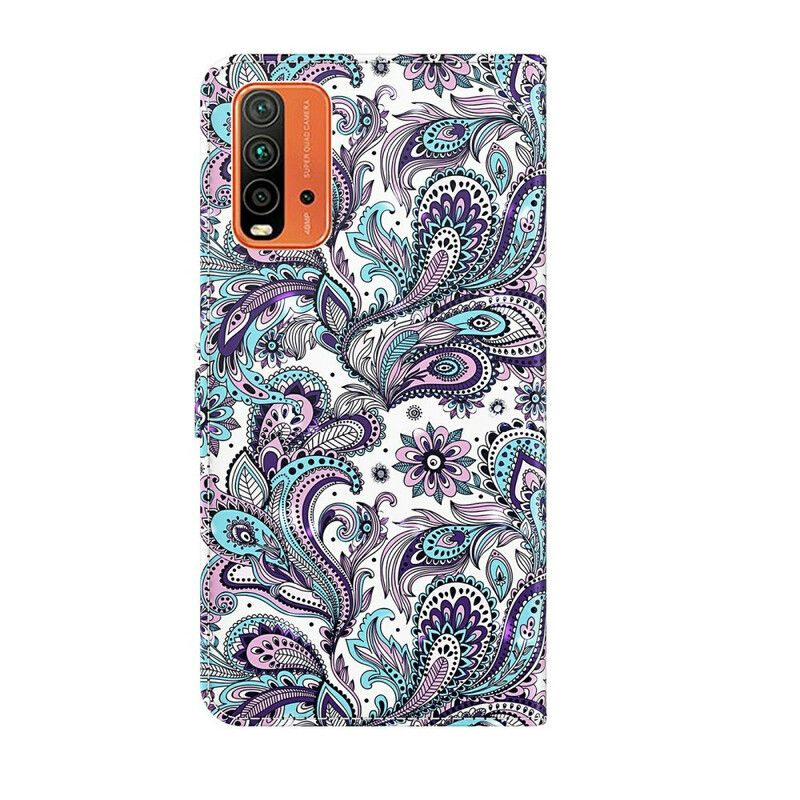 Etui Folio Xiaomi Redmi 9t Kwiaty Wzory