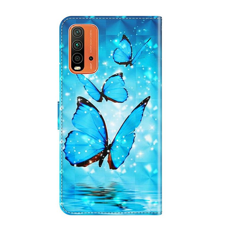 Pokrowce Xiaomi Redmi 9t Latające Niebieskie Motyle