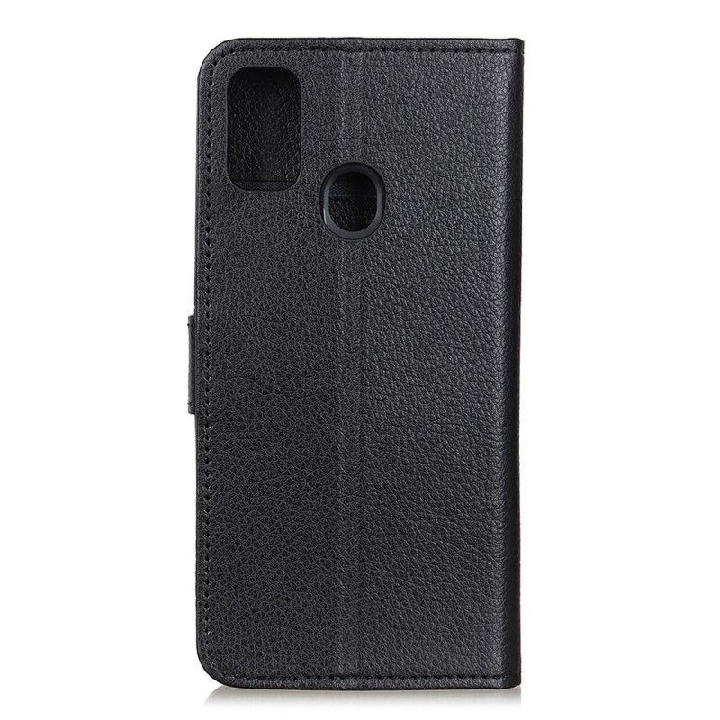 Etui Folio OnePlus Nord N10 Czerwony Czarny Liczi Tradycyjnie