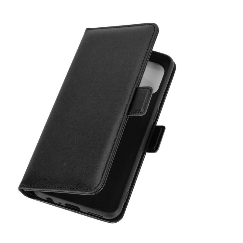 Etui Folio OnePlus Nord N10 Czerwony Czarny Podwójna Klapa Etui Ochronne