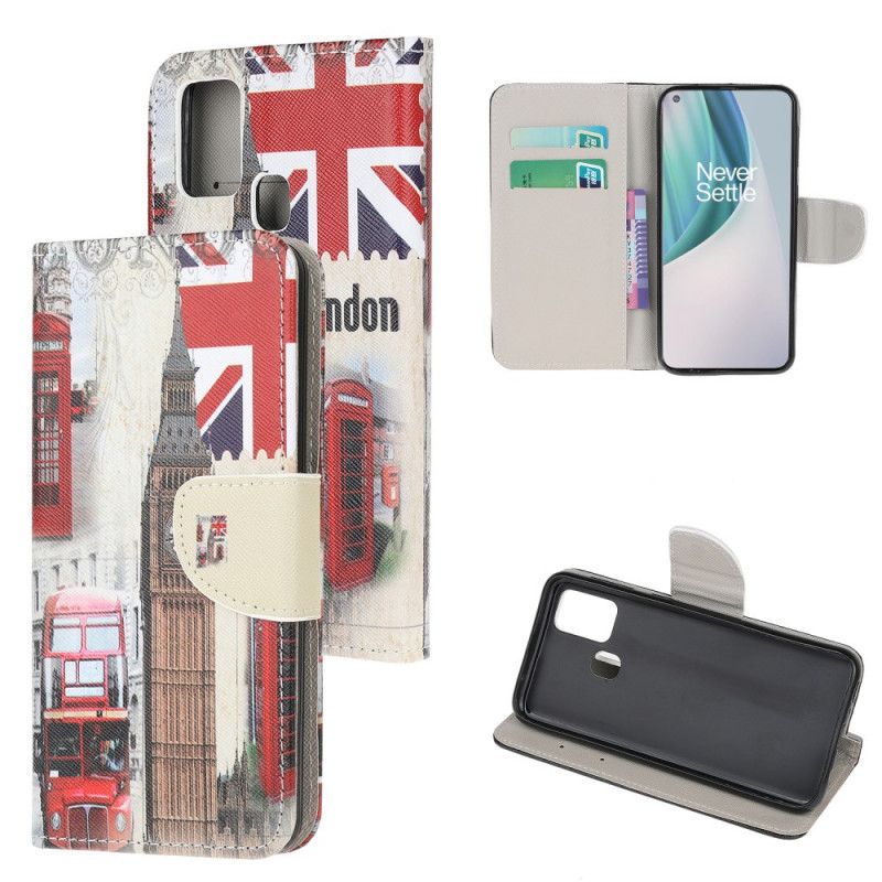 Etui Folio OnePlus Nord N10 Londyńskie Życie