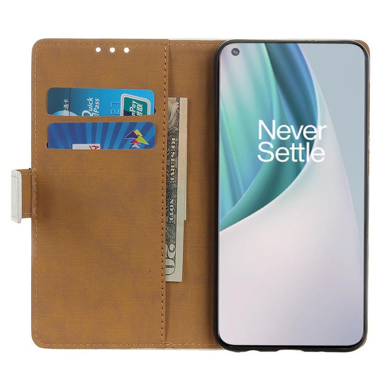 Etui Folio OnePlus Nord N10 Podróżujący Kat