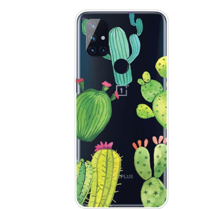 Etui OnePlus Nord N10 Kaktus Akwarelowy