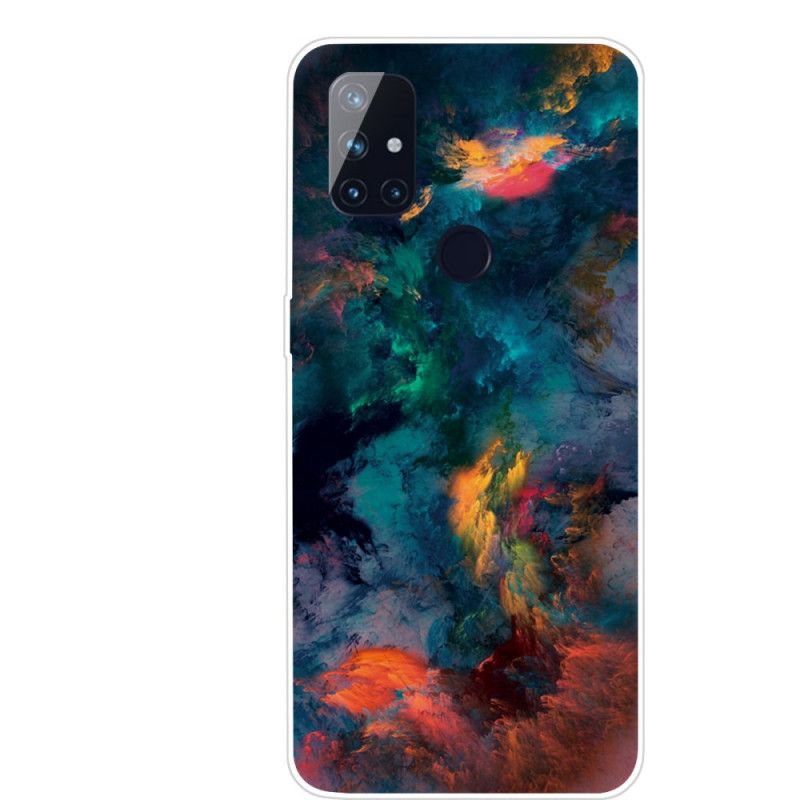 Etui OnePlus Nord N10 Kolorowe Chmury Etui Ochronne