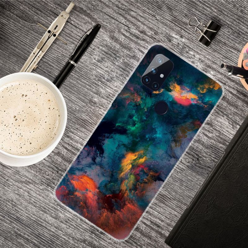 Etui OnePlus Nord N10 Kolorowe Chmury Etui Ochronne