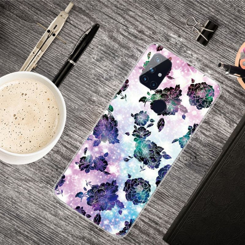 Etui OnePlus Nord N10 Kolorowe Kwiaty Vintage