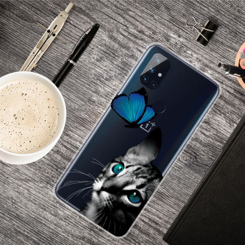 Etui OnePlus Nord N10 Kot I Motyl