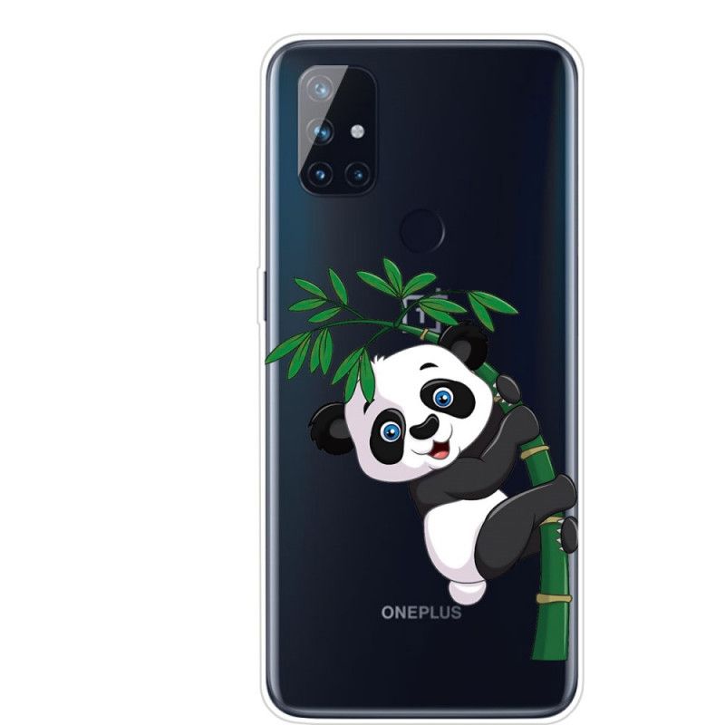 Etui OnePlus Nord N10 Przezroczysta Panda Na Bambusie