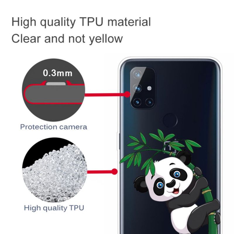 Etui OnePlus Nord N10 Przezroczysta Panda Na Bambusie