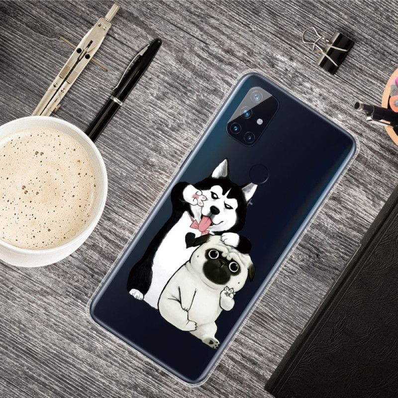 Etui OnePlus Nord N10 Śmieszne Psy