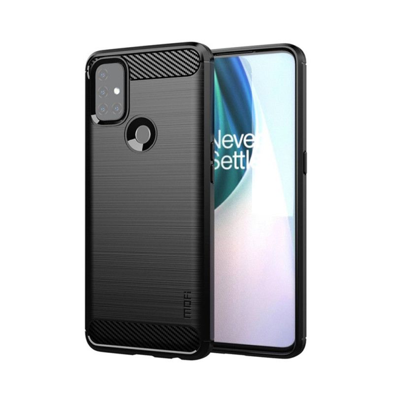 Etui OnePlus Nord N10 Szary Czarny Mofi Szczotkowane Włókno Węglowe Etui Ochronne