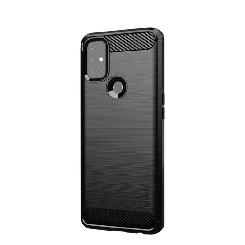 Etui OnePlus Nord N10 Szary Czarny Mofi Szczotkowane Włókno Węglowe Etui Ochronne