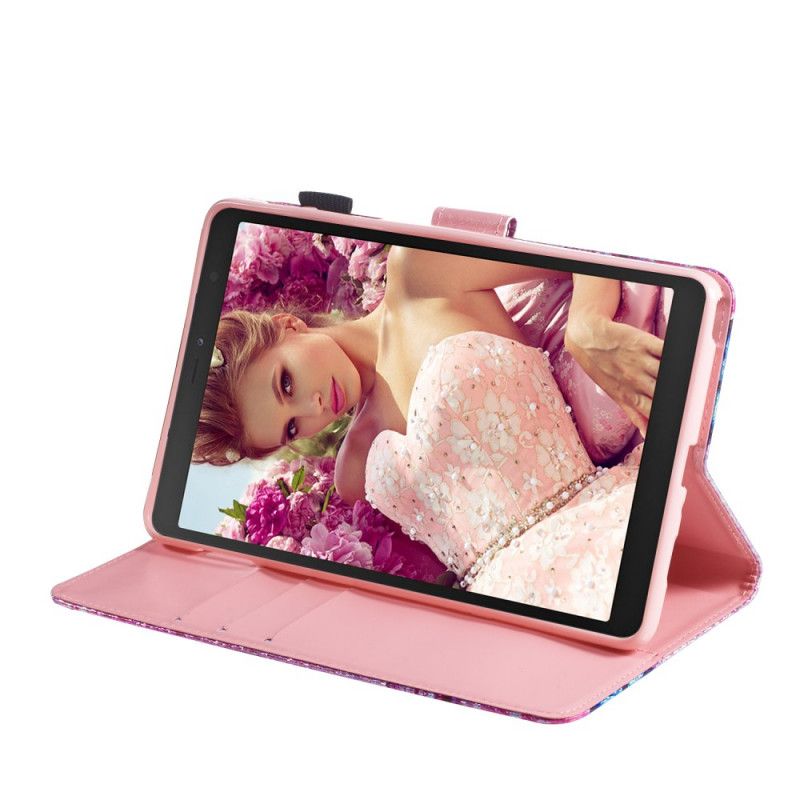 Etui Folio Samsung Galaxy Tab A 8" (2019) Błyszczące Motyle Etui Ochronne