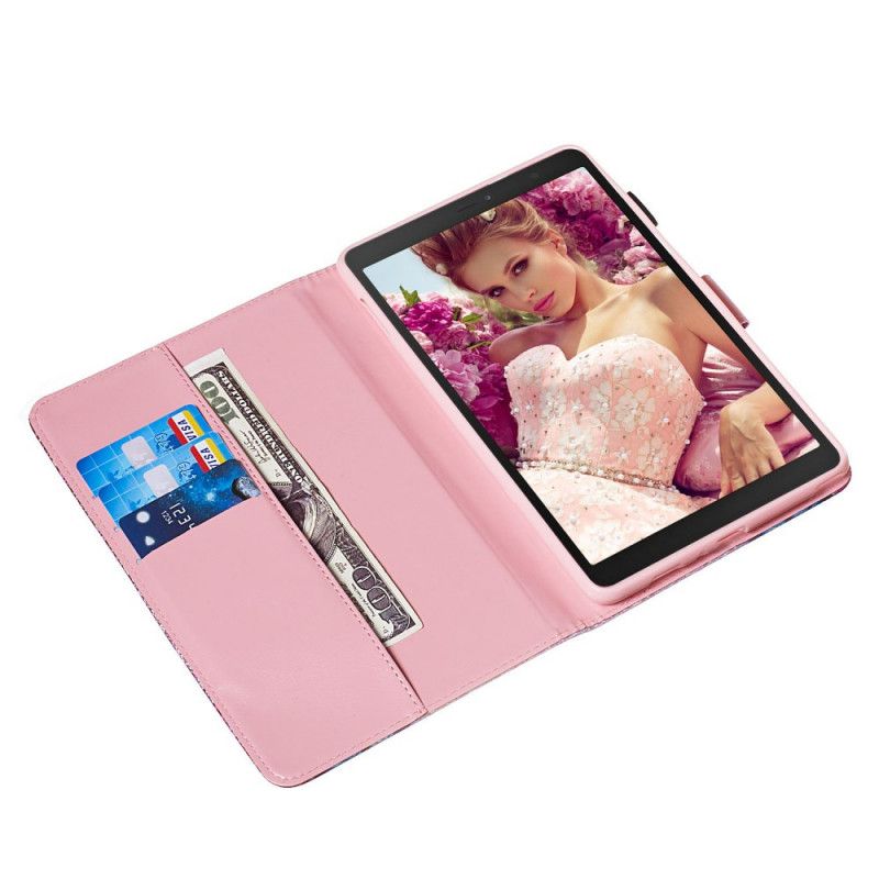 Etui Folio Samsung Galaxy Tab A 8" (2019) Błyszczące Motyle Etui Ochronne