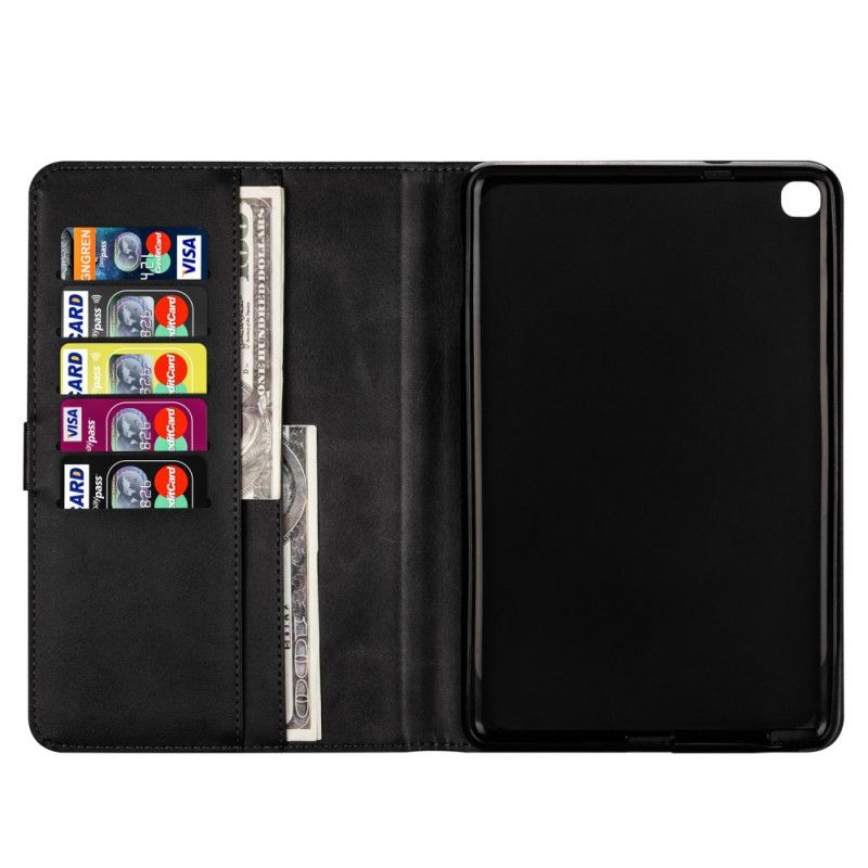 Etui Folio Samsung Galaxy Tab A 8" (2019) Czerwony Czarny Zamek Błyskawiczny Etui Ochronne