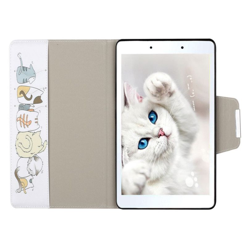 Etui Folio Samsung Galaxy Tab A 8" (2019) Koci Przyjaciele Etui Ochronne