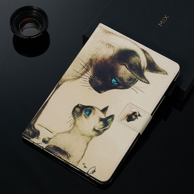 Etui Folio Samsung Galaxy Tab A 8" (2019) Koty O Niebieskich Oczach Etui Ochronne