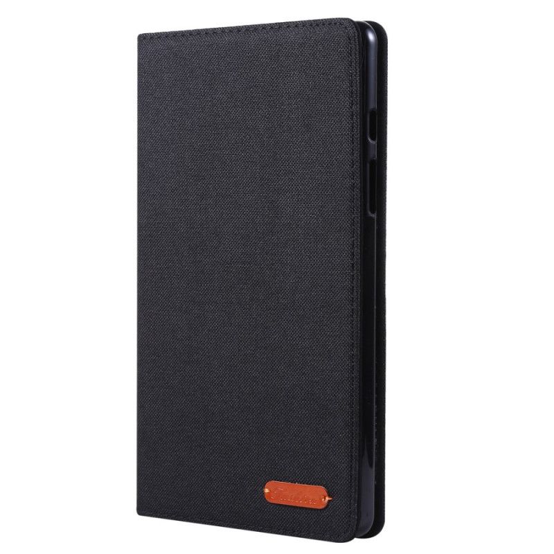 Etui Folio Samsung Galaxy Tab A 8" (2019) Szary Czarny Tkana Tekstura Etui Ochronne