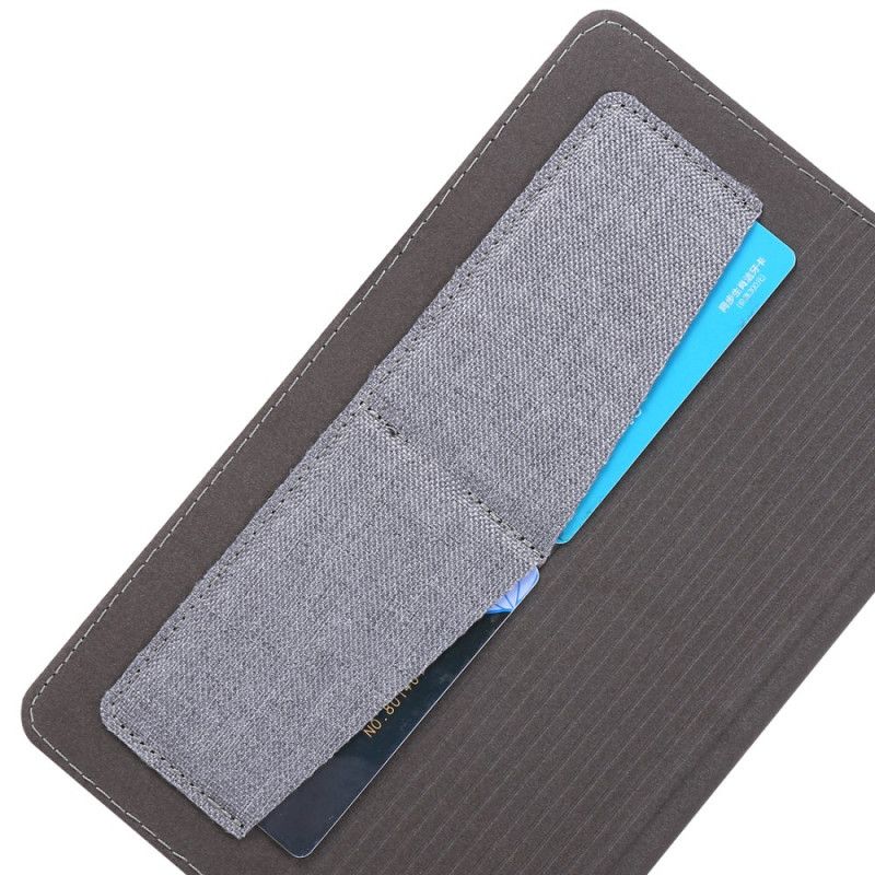 Etui Folio Samsung Galaxy Tab A 8" (2019) Szary Czarny Tkana Tekstura Etui Ochronne