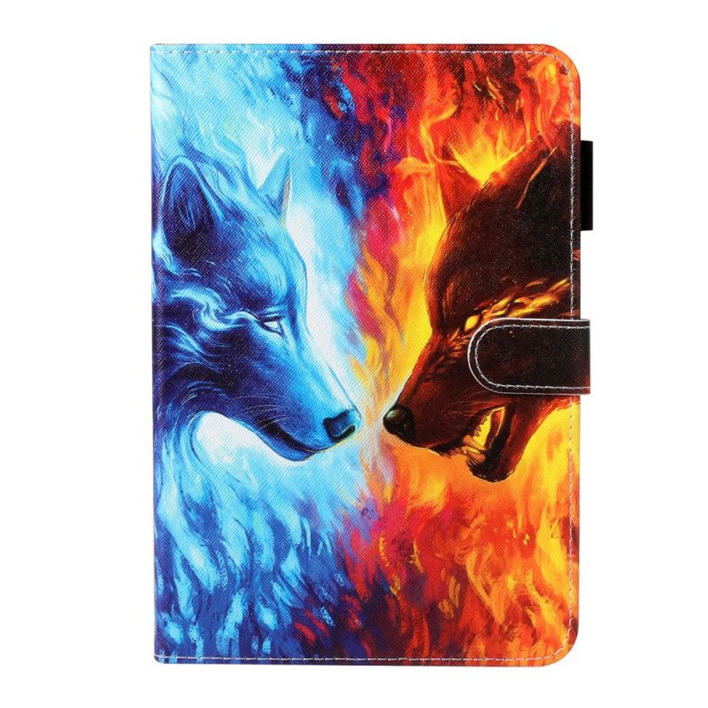 Etui Folio Samsung Galaxy Tab A 8" (2019) Wilk Ognia I Lodu