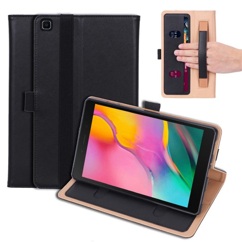 Etui Samsung Galaxy Tab A 8" (2019) Czerwony Czarny Klamka Wewnętrzna Etui Ochronne