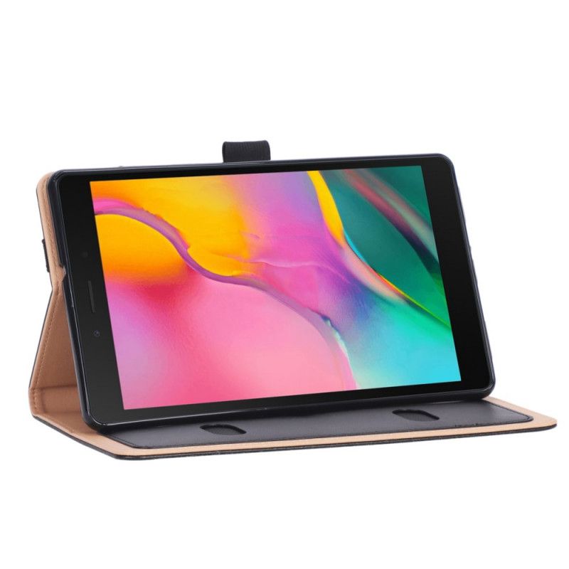 Etui Samsung Galaxy Tab A 8" (2019) Czerwony Czarny Klamka Wewnętrzna Etui Ochronne