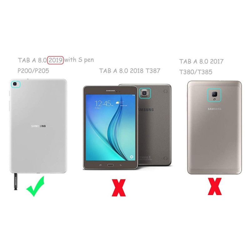 Futerały Samsung Galaxy Tab A 8" (2019) Etui na Telefon Silikon Matowy