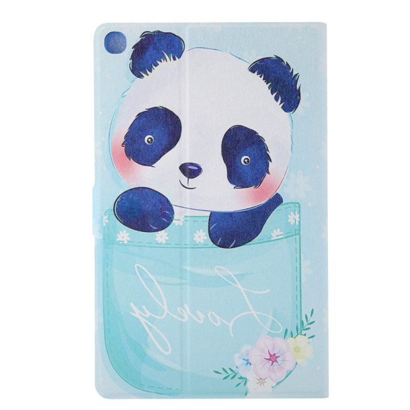 Pokrowce Samsung Galaxy Tab A 8" (2019) Jasnoniebieski Zielony Seria Panda