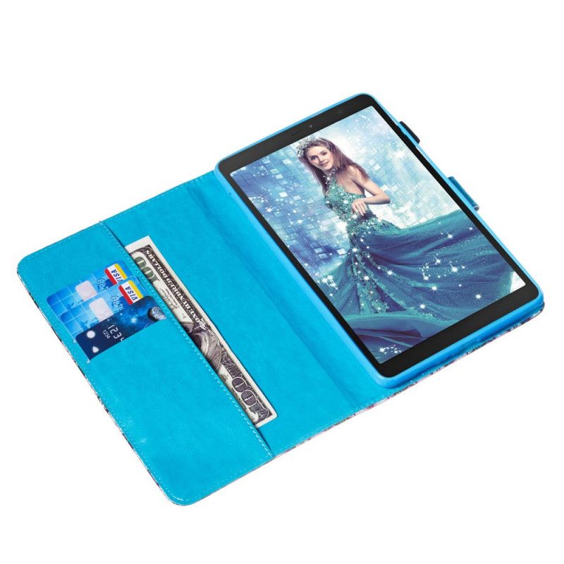 Skórzany Futerał Samsung Galaxy Tab A 8" (2019) Etui na Telefon Brokat Syreny