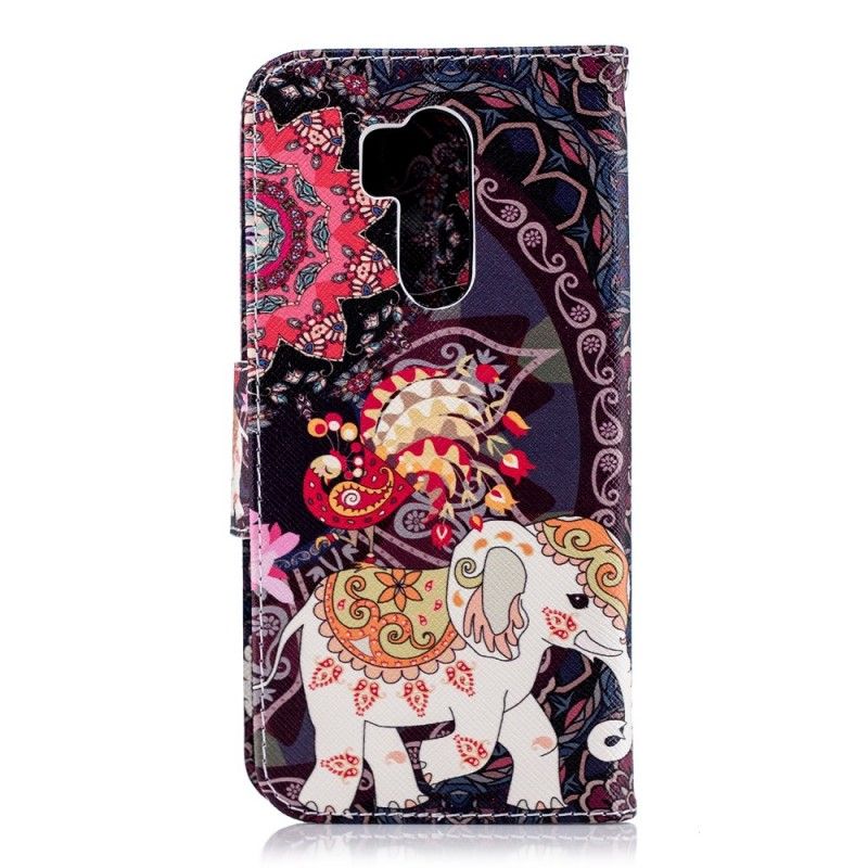 Etui Folio LG G7 ThinQ Etniczna Mandala Słonia Etui Ochronne