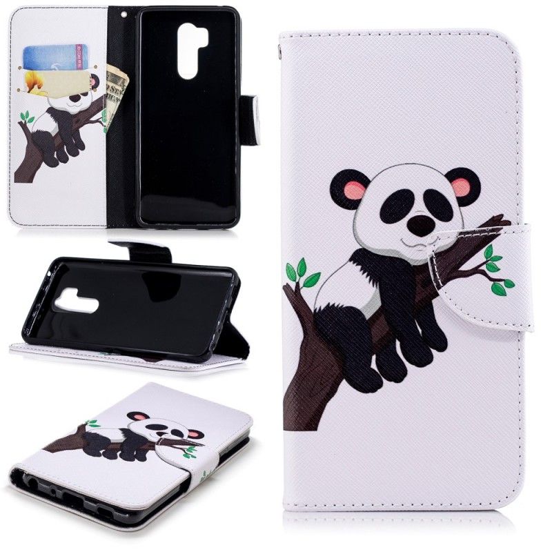 Etui Folio LG G7 ThinQ Leniwa Panda