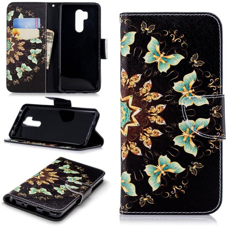 Etui Folio LG G7 ThinQ Mandala Motyla Etui Ochronne