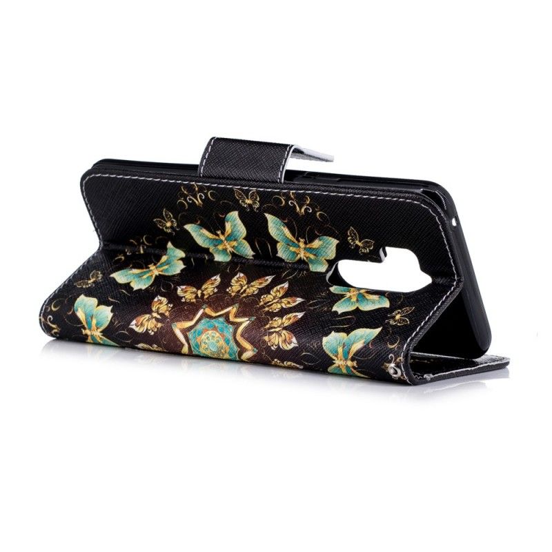 Etui Folio LG G7 ThinQ Mandala Motyla Etui Ochronne